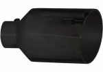BLK TIP 4 X 10 X 18 ROLLED ANGLE CLAMP ON GLOSS BLACK EXTRA VALUE TIP